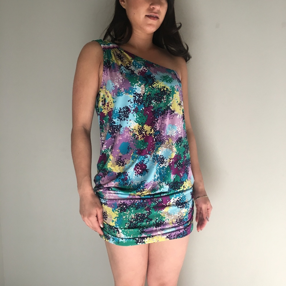 BCBG MaxAzria One shoulder Mini Dress